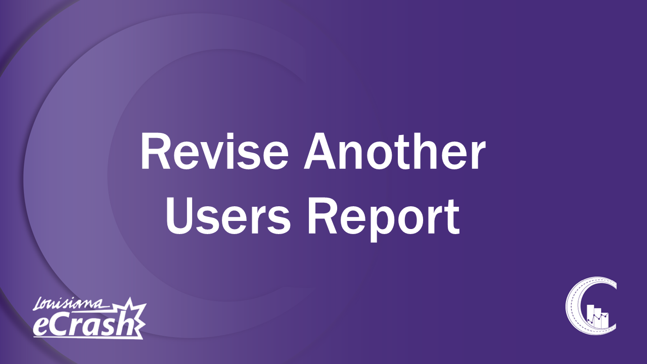 Revise Another Users Report