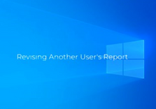 Revise Another Users Report