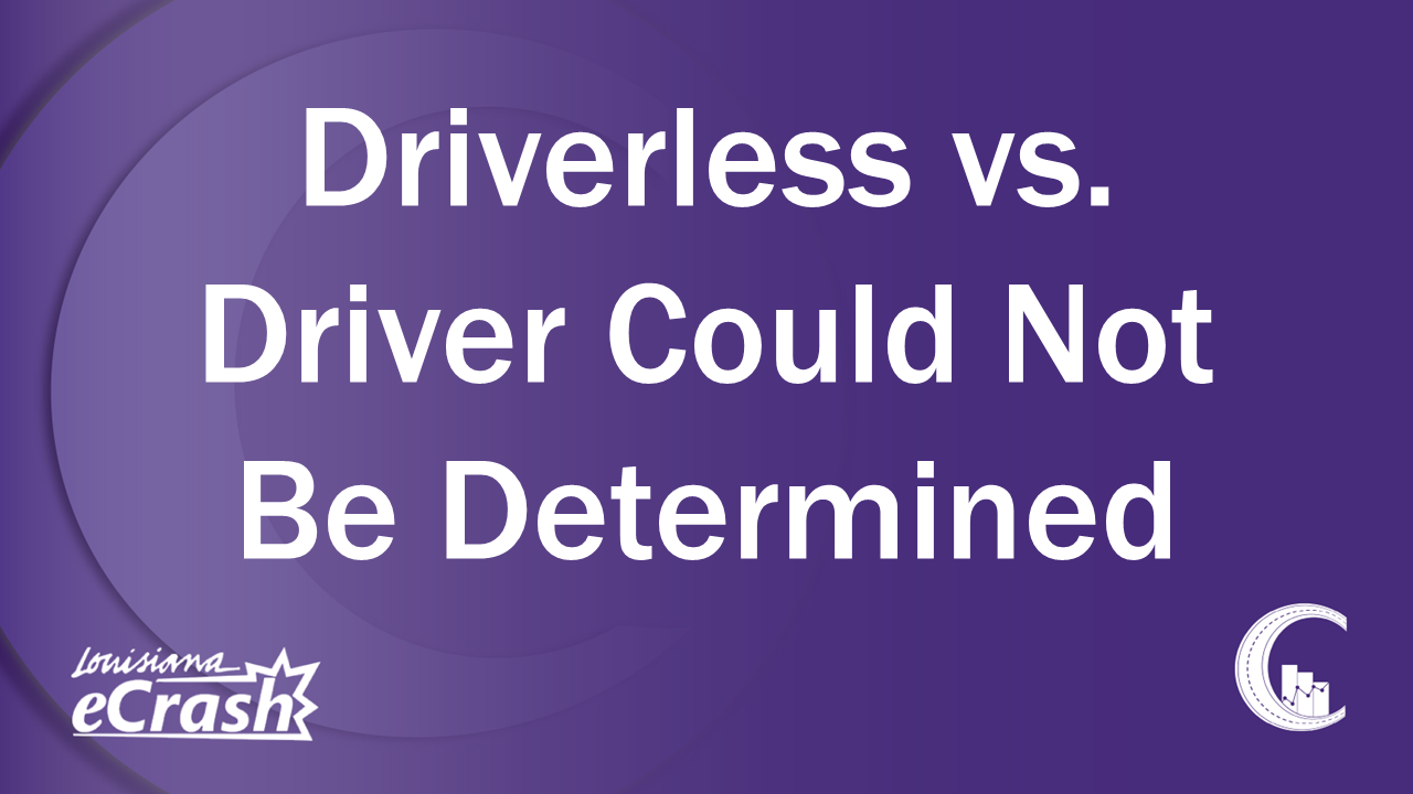 Driverless vs. Driver Could not be Determined