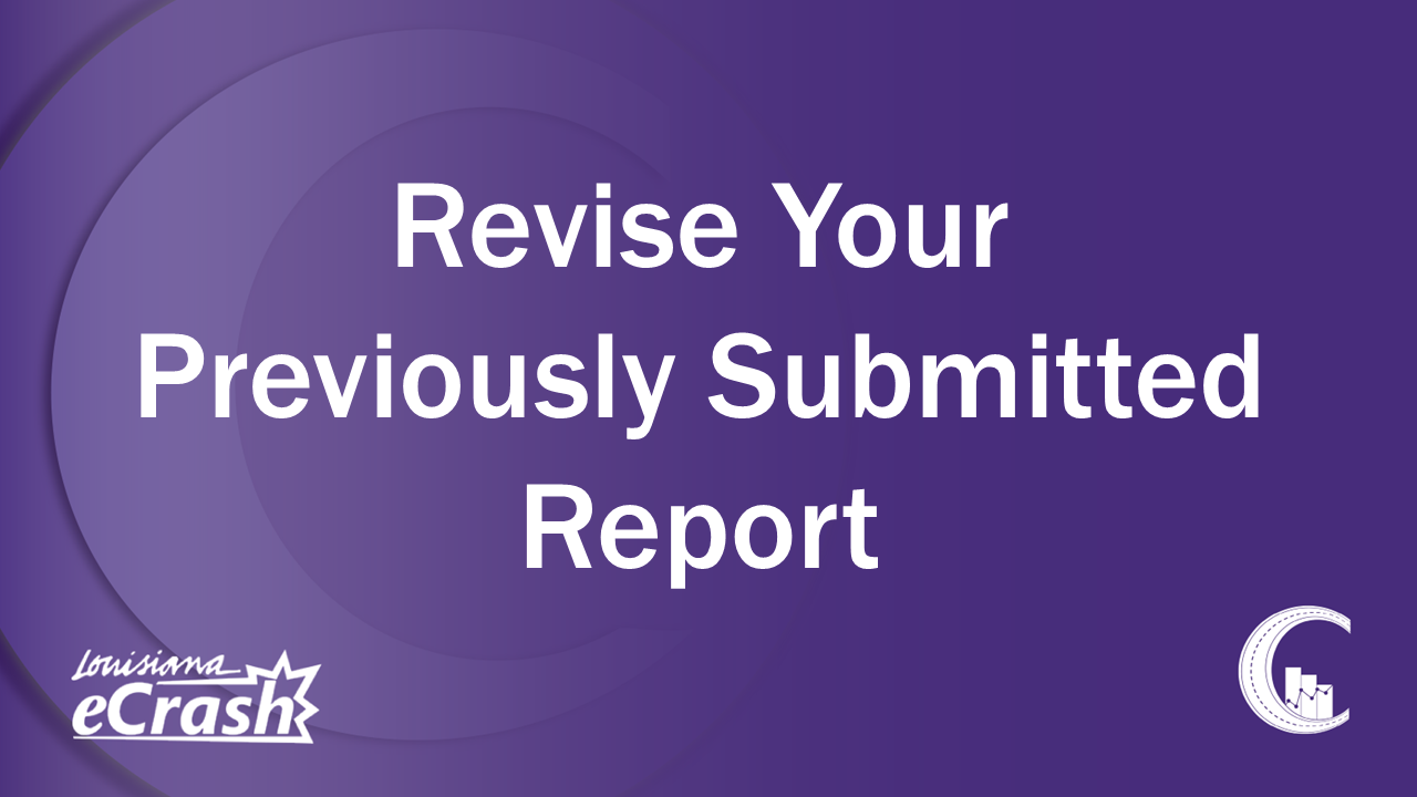 Revising Your Previously Submitted Report